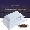 Pillow Holaroom Bedding Neck Protection Pillows Plaid Shaped Buckwheat Husk Filling Cushion for Home Sofa Office Nap Sleeping 231102