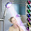 Łazienka prysznic 7 Kolor LED Zmiana prysznicowa głowica romantyczna lekka woda dom łazienka spray głowica kran glow łazienki prysznic 231102