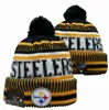 Pittsburgh Beanie Mutsen SOX LA NY Noord-Amerikaanse honkbalteam Side Patch Winter Wol Sport Gebreide Muts Pom Skull Caps A25