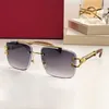 Square glasses sunglass metal engraved temples luxury retro style sunglasses designer womens and mens eyeglass frames gold plated craft decoration goggles