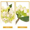 Dekorative Blumen, 5 Stück, künstliche Pflanzen, Beerenpicks, Weihnachten, weiches PVC, künstliche Stiele, Zweige