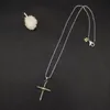 Pendant Necklaces Davidy Jewelry 925 Sterling Silver Cable X Cross Necklace 2023 Plate Charm Fashion Athens 231102