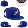 Cappelli aderenti Taglia del designer Colori più nuovi Berretti da baseball Marrone Nero Lettera di colore Ricamo Chicago Tutte le squadre Logo Sport World Cappelli cuciti completamente chiusi