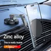 Support de voiture Support de téléphone de voiture magnétique en alliage de zinc 360 Rotation Support de téléphone pliable pour Iphone 14 13 12 Pro Max Samsung Xiaomi Q231104