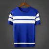 T-shirts pour hommes Printemps Été T-shirt pour hommes Col rond Manches courtes Casual T-shirt pour hommes Stripe Slim Fit Knitted Tee W75 230403