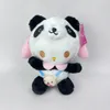 Lindo panda Cinnamoroll juguetes de peluche muñecas de peluche Anime regalos de cumpleaños decoración del dormitorio del hogar
