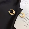 Orecchini a bottone placcati in oro 18 carati Designer di marca Orecchini a forma di lettera Orecchini da donna di design di moda popolare Accessori premium classici Regalo per coppie