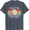 Mens Tshirts Men Summer Tops Tees Tee Male Never Forget Pluto Retro Style Funny Space Science T 230403
