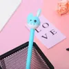 36st Cute Folding Ear Gel Pen Creative Cartoon Student Stationery Office levererar vattenbaserad signatur för att skriva