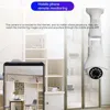 360 Degree Panoramic Wifi Camera 1080P IP Lamp Night Vision Two Way Audio Surveillance Wireless IP Camera Fisheye Bulb