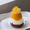 Bakformar 6 kavitetskon cylinder silikon kakform för kakor som gör 3D pudding kök återanvändningsverktyg dekorera mousse mögel