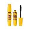 Mascara Waterproof fiber with long curls, thick, natural, long-lasting, and non staining effect "Yellow Fat " eye black