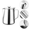 Wine Glasses Espresso Frothing Pitchers 350ML Stainless Steel Barista Steaming Jug Latte Cup Syrup Sauce Dispenser For Making Coffee