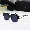 Sunglasses Designer 2023 New Nylon Tr Women's Metal Fan Pointed Cargo Driving Glasses Straight Chic 23YQ