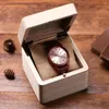 Нарученные часы Смотреть для женщин деревянные ультратонкие запястья часы Монтр Хомм Кварц дерево розовый золото подарок