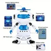 Animali elettrici RC 2023 Robot per bambini Giocattoli rotanti da danza con musica Luce a LED Camminata elettronica per ragazzi Ragazze Compleanno Regalo di Natale 231110