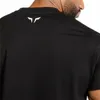 T-shirts pour hommes T-shirt en coton Fitness pour hommes d'été Fitness pour hommes Fitness pour hommes chemise respirante pour hommes mode haut moulant T-shirt noir pour hommes 230403