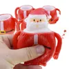 Santa Claus dekomprimering leksak jul leksaker tecknad djur pressa antistress leksak boom docka stress lättnad Toy Figure