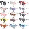 Zonnebril gepolariseerd hart voor dames Hartvormige zonnebril Trendy Love Party Beach Shades Grappig