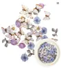 Décorations d'art d'ongle Papillon Bee Paillettes Glitter Flocons Décoration Mixte Rose Fleur Feuille DIY Décalcomanies Bijoux Manucure Accessoire2894894