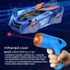 ElectricRC Car RC Car Stunt Infrarouge Laser Suivi Mur Plafond Escalade Véhicule Jouets Pour Enfants Télécommande Suivre Lumière Cadeaux garçons 231102