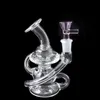 Hookahs Vidro Bong Reciclador Fumar Tubulação de Água Dab Rig com Quartz Banger Nail