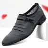 Sapatos de vestido Lona Penny Moafers Homens Escritório Elegante Homem Designer Formal para Casamento Zapatos de Vestir Caballero