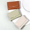 Carteiras Pequenas Mulheres Carteira Metal Trifold Zipper Cartão Titular Bolsa Minimalista Bolsa Carteras Para Mujeres