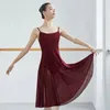 Stage Wear Femmes Filles Sans Manches Sling Robe Fête D'anniversaire Classique Ballet Lyrique Danse Formelle En Mousseline De Soie Romper Robe Ballerine