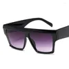 Sunglasses Glasses 2023 Fashion Women's Eyepieces For Men Cool Pink Trendy Rectangular Frame Polarized