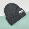 Beanieskull Caps настоящий кроличий мех Трехкратный вязаная кепка Soft Caper's Style Beanie Hats Lady осень зима теплый череп 230403