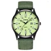 Montres-bracelets XI Marque Montre Hommes Sport Armée Montres De Mode Nylon Bande Calendrier Quartz Prix Relogios Masculinos