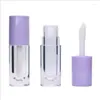 Storage Bottles 10/30pcs PETG Transparent Big Brush Lip Gloss Wand Tube 6.5ML White Pink Purple Yellow Containers Clear Lipgloss