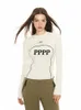 Женская футболка, дизайнерская футболка, новинка 2023 года, высококачественная роскошная женская футболка с длинным рукавом, утолщенный хлопковый материал с принтом
