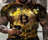 Camisetas para hombre, camisetas de algodón con monedas de oro y comerciantes de criptomonedas, 9847871