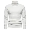 Maglioni da uomo Maglione invernale con cappuccio da uomo dolcevita caldo pullover slim fit da uomo maglieria classica