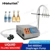 3-4000ml Filling Machines Diaphragm Pump Digital Control Juice Essential oil Bottle Water Liquid Filling Machine Dosing Filler With 4 Heads