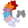 Accessoires pour cheveux 2 pièces/ensemble, épingles à cheveux en velours doux pour filles, couvre-chef mignon fait à la main, solide et élégant, pince à nœud, cadeaux pour enfants et bébés