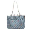 Shoulder Bags Bags Women's Handbag 2023 Spring/Summer Large Capacity Shoulder Bag Fashion Sequin Butterfly Denim Handbagstylishyslbags