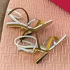 Sandals Mixed Color Strange Heel Women Sexy Straps High Heels Prom Dress Shoes Gladiator Pumps Wedges 231102