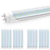 4ft LED Bulb Light 4 Feet LED Tube 18W 22W T8 Fluorescent Light 6500K Cold White Factory Wholesale 28W Double Row LEDs Shop lights garage