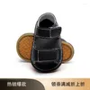 First Walkers Born Boys Girls Baby Shoes Classic PU Leather Soft Soles Walking Breathable Sandals Summer Casual Beach 0-2