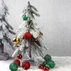 Boule de décorations de noël 36cm, lot de 100, boîte en PVC, poudre mate brillante, couleur arbre creux, 231102