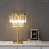 테이블 램프 북유럽 스타일 All-Copper Desk Lamp Led Crystal Dining Room Light Luxury Europe Design Lampe de Chevet Study Reading