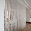 Cortinas puras miçangas miçangas ladejas de tresh janela parede painel divisor de porta em casa decoração de casamento 230403