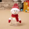 Juldekorationer Merry Children Santa Claus Snowman Elk Candy Packaging Jar Bin Xmas Decoration For Home Table Decor