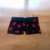 Underpants Sexy Transparent Mesh Boxers See Through For Men Erotic Sweet " Hearts" Printed Male Panties Shorts