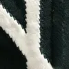 レターパターンクルーネックスウェットシャツ編み長いスリーブユニセックスコートウォームトップトップメンズセーターを添えたメンズセーターウール