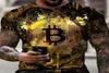 T-shirts pour hommes T-shirt Crypto Traders de devises Gold Coin Cotton Shirts5864800