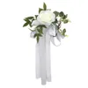 Dekorativ blommor Stol Back Floral Decoration Wedding Artificial Plants and Decor Flower Supplies